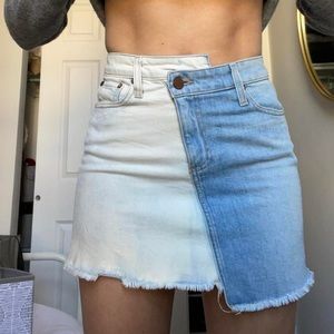 Alice + Olivia “Amazing Asymmetric Two Tone Skirt”